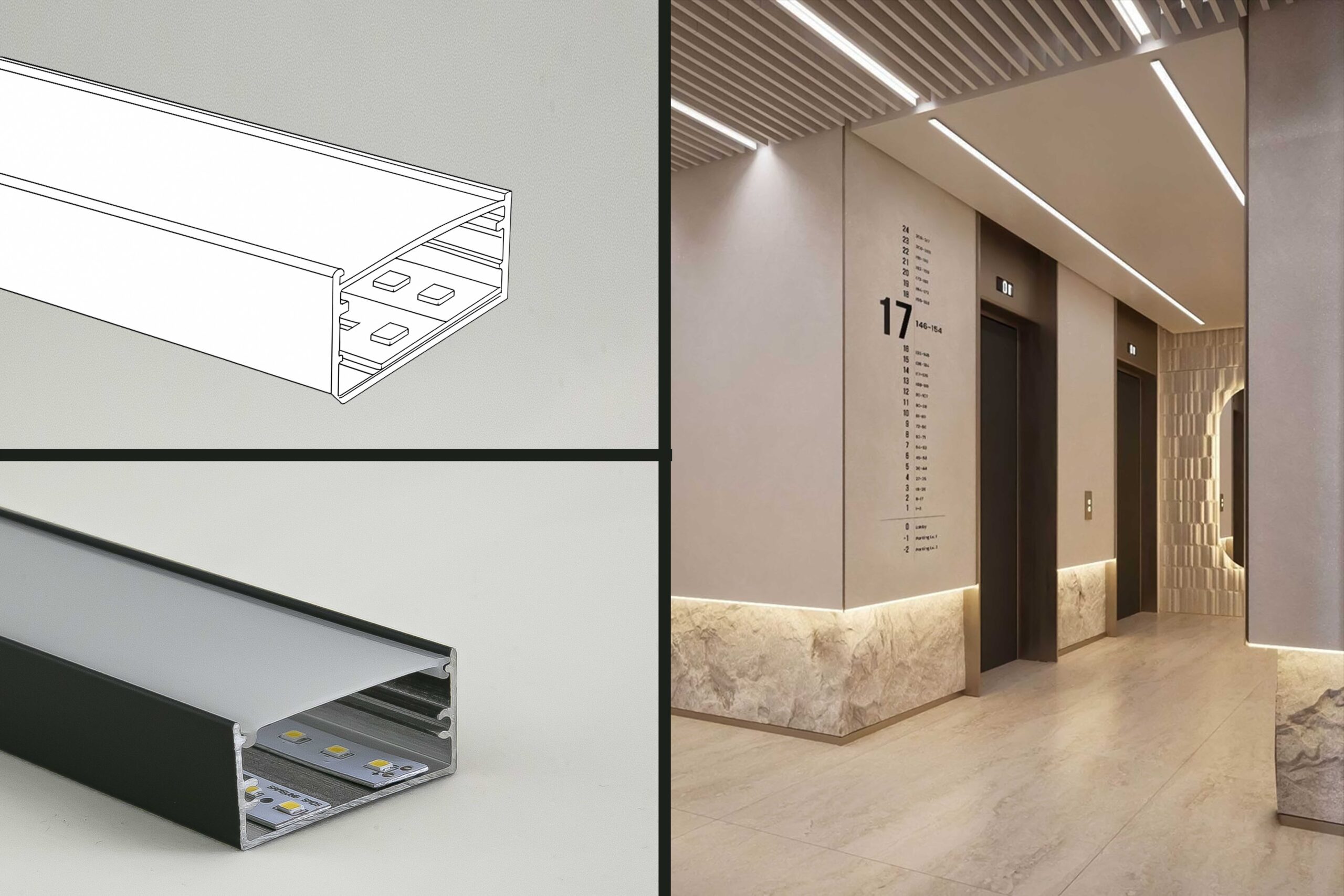 Four-centimeter-surface-light-line-02 لاین نوری روکار