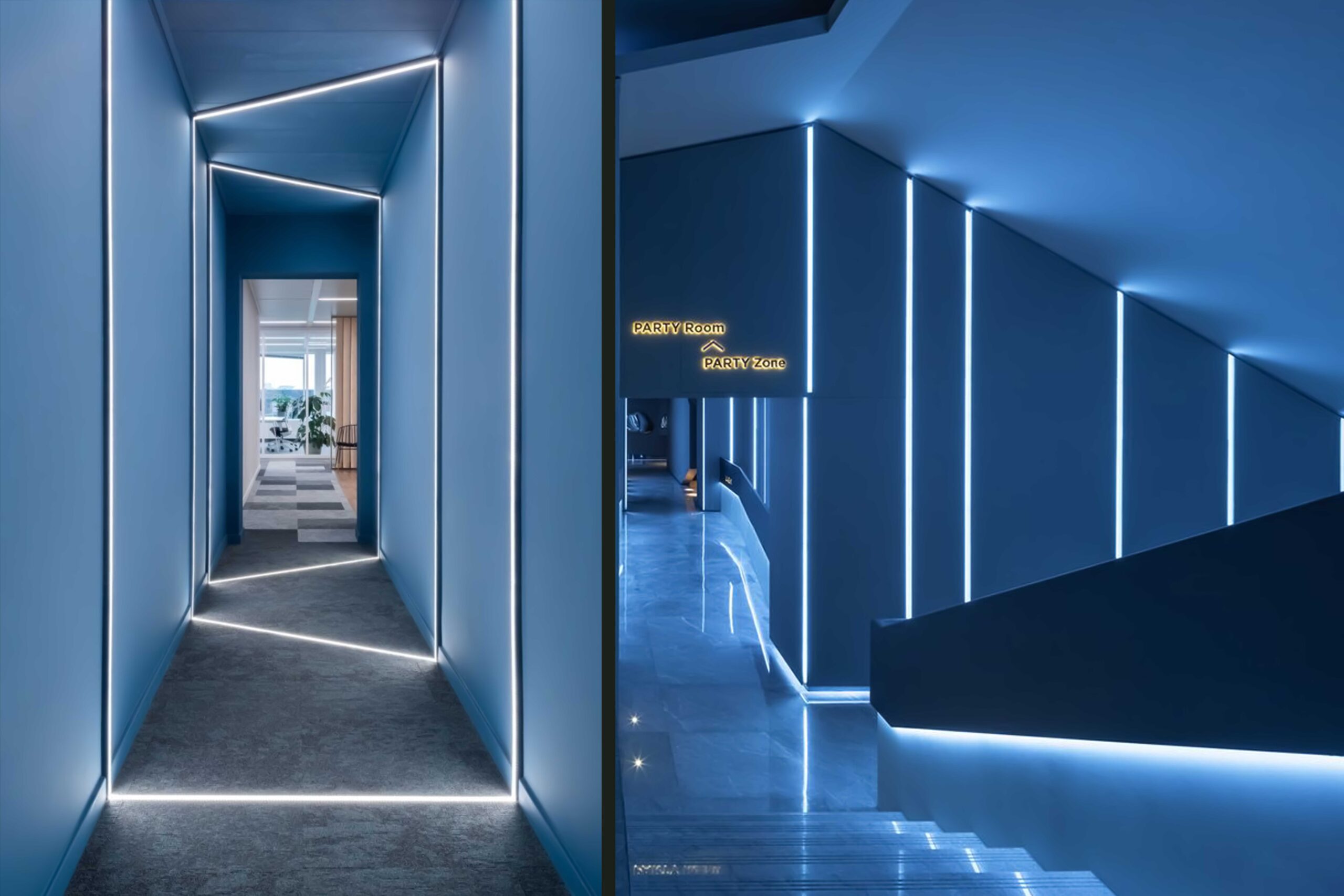 Four-centimeter-surface-light-line-03 لاین نوری روکار سقف