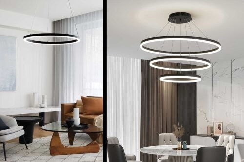 round-pendant-liners-and-chandeliers-a-comprehensive-guide-to-design-and-lighting-05 چراغ لاین روکار و آویز خطی گرد