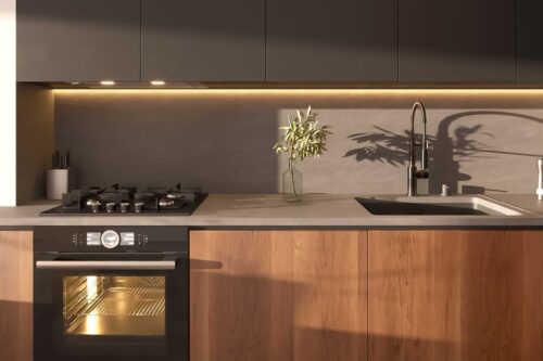 cabinet-light-line-installing-cabinet-linear-light-07 لاین نوری کابینت