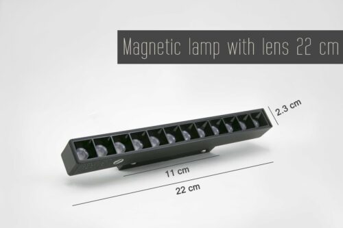 magnetic-lamp-with-lens-22-cm-12-watts-01 چراغ مگنتی خطی