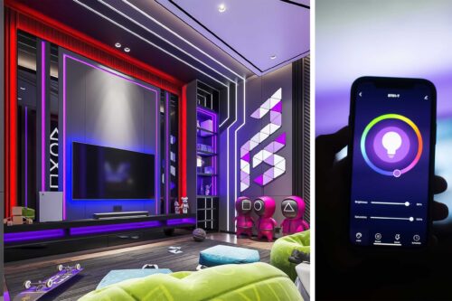 rgb-lighting-gaming-room-design-with-light-lines-06 نورپردازی اتاق گیمینگ