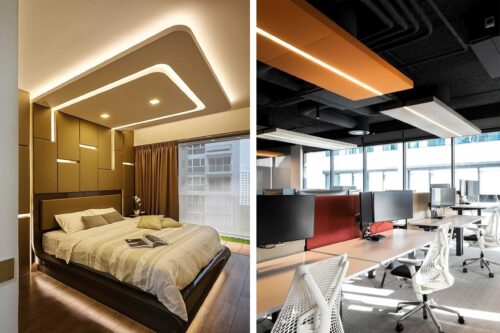 ceiling-design-and-ceiling-lighting-06 طرح کناف سقف