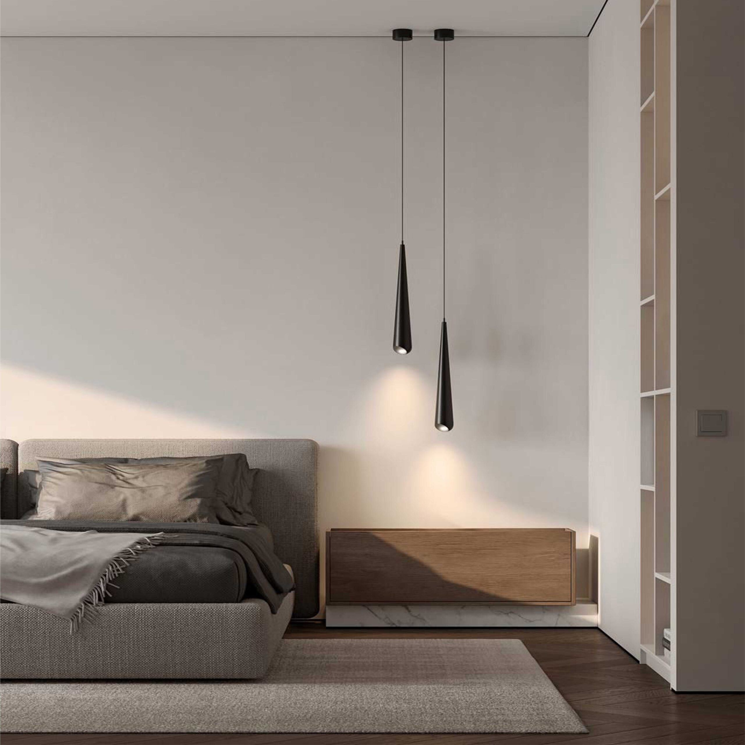 Modern-hanging-chandelier-11 لوستر آویز اتاق خواب