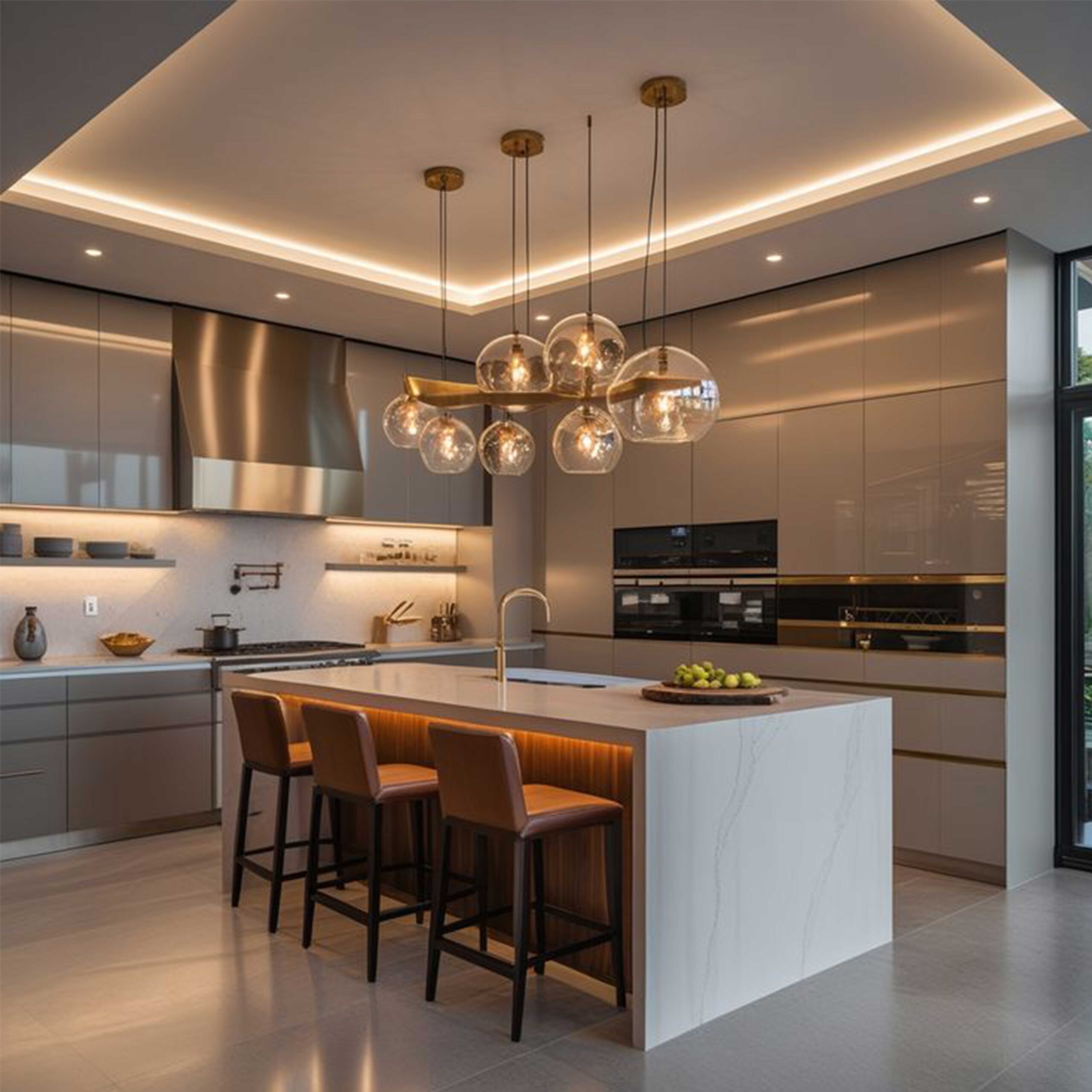 Modern-hanging-chandelier-13pg لوستر آویز آشپزخانه